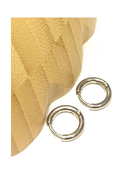 Gümüş Renk Halka Unisex Çelik Küpe fiyatları