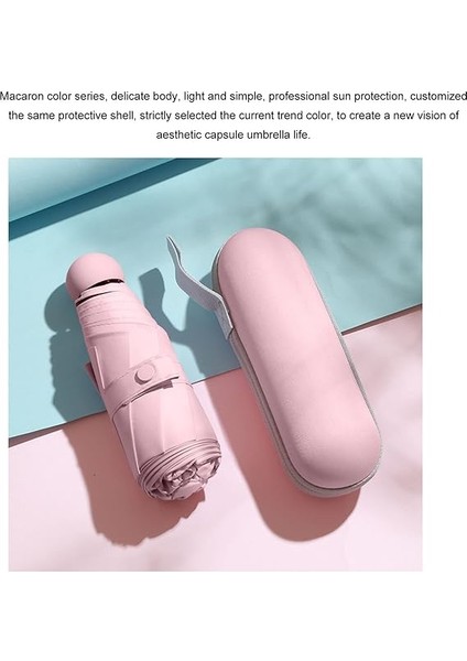 Monalisa Home Pembe Renk Katlanır Çanta Içi Lüks Şemsiye