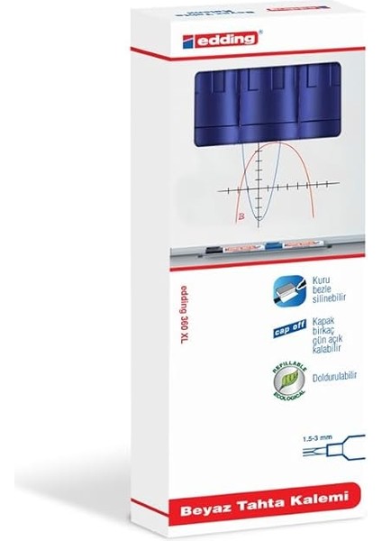360 Xl Beyaz Yazi Tahtasi Kalemi, Mavi fiyatları