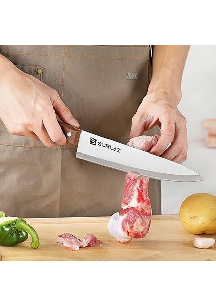 Kesme Şef Bıçağı – 32.5 cm Paslanmaz Çelik Bıçak, Ergonomik Sap, Kılıf Dahil – Profesyonel Kasap ve Mutfak Bıçağı indirimleri