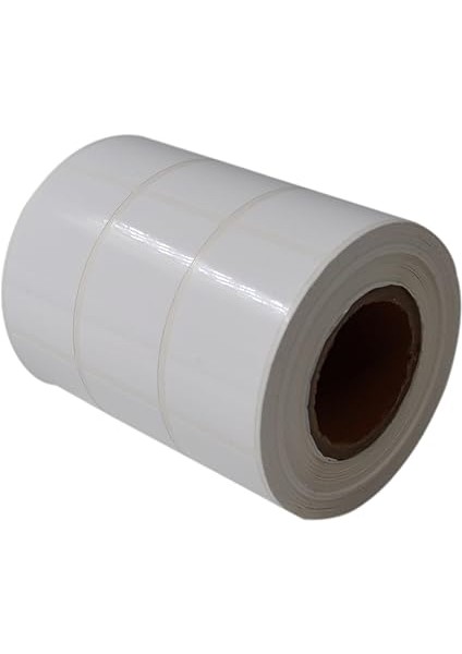 Etiketler , Hazır Al Hızlı Al Pp Opak Etiket 30MM x 50MM Ruloda 1500 Adet Yan Yana 3 Lü 40MM Kuka Çapında Yırtılmaya Dayanıklı Etiket fırsatları