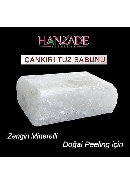 Bitkisel Çankırı Tuz Sabunu 300-350 gr x 2 Adet Zengin Mineralli Doğal Saf Çankırı Kaya Tuzu Sabunu modelleri