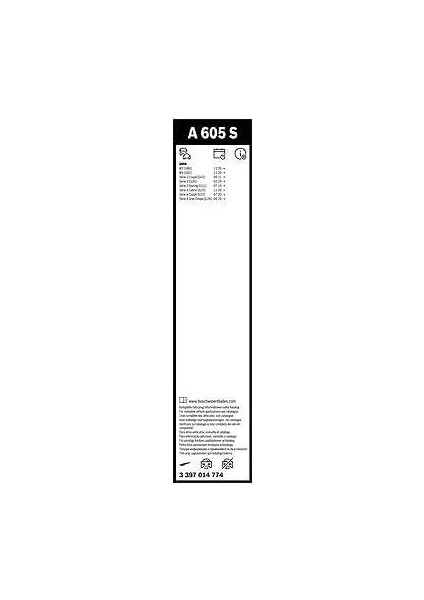 Aerotwin Silecek Seti Bmw 3 Serisi G20 (2020-2024), 4 Serisi (G22/G23/G26) (2020-2024) [600/475 Mm] A605S 3397014774 indirimleri