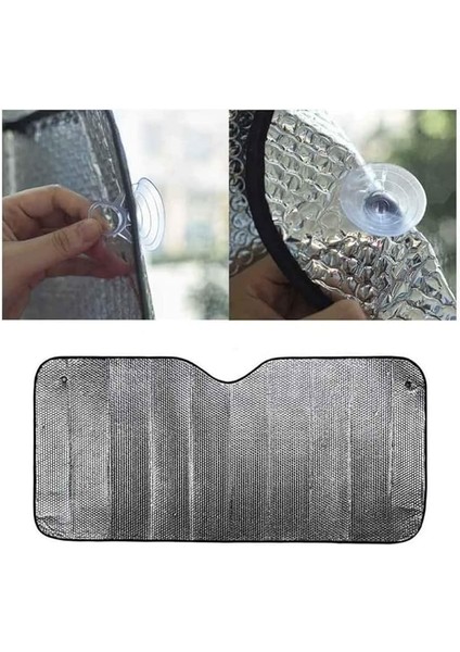 Ön Cam Güneşlik Katlanabilir Dışı Metalize Arası Köpüklü Araba Güneşliği (150X70 Cm) modelleri