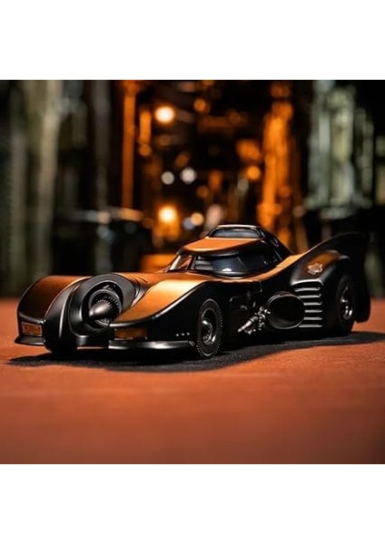 253215013, Batman 1989 Batmobile, Die-Cast Metal, Açılabilir Parçalar, 1:24 Ölçek, Batman Figürü, 20 Cm, 7 Cm, Serbest Tekerlekli indirimleri