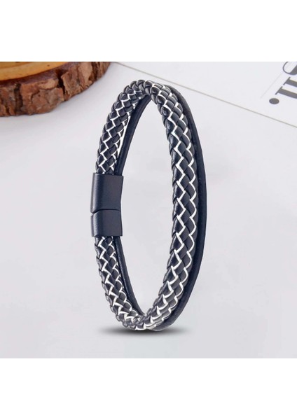 Siyah Beyaz Renk Çoklu Deri Bileklik 33513B5D7 fiyatları