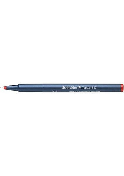 Schreibgeräte Topball 857 Tükenmez Kalem, Sağlam Metal Uçlu, 0,6, Kırmızı fırsatları
