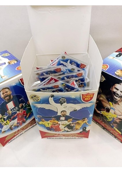 Süper Final En Son Seri Futbol Kartları Mekanik Adamlar 25 Paket 3'lü (75 Kart)