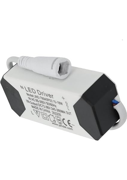 - Pakette 3 LED Sürücü Transformatörü 15W-18W Dc, Çok Gerilim Girişi 85-265V Ac 50/60Hz, Çıkış 72-86 Vdc 240-260 Ma, Downlights ve Diğer LED Cihazlar Için Ideal indirimleri