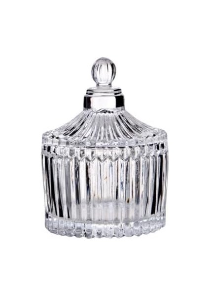 2 Adet Mini Cam Lokumluk ve Şekerlik - Şık ve Zarif Mini Cam Sunumluk, Yükseklik 9,5 Cm, Çap 6,5 cm | Lokum, Şeker, Çikolata Sunumları Için fırsatları