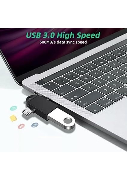 1 Arada Micro USB Type-C Otg Dönüştürücü Adaptör Otg C Tipi Adaptör 2 In 1 Otg Mikro USB Dönüştürücü USB C 3.0 Flash Disk Fare Konektörü Akıllı Telefon Android USB Tak Çalıştır 3 In 1 fırsatları