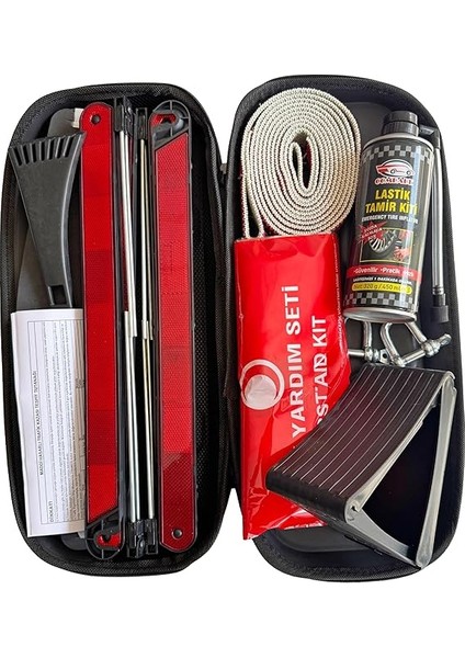 Trafik-Ilk Yardım Seti Çantası Tüvtürk Uyumlu 4 Yıl Etiketli 1 kg Tüplü Tamir Kiti Hediye modelleri