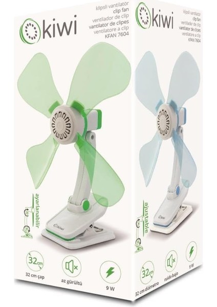 Kfan 7604 Masaüstü Mini Vantilatör Yeşil