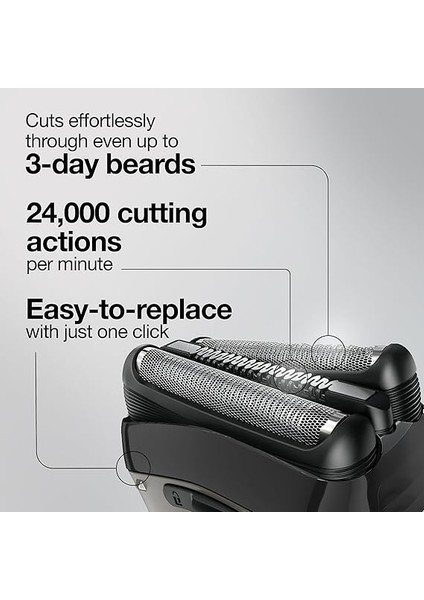 3 Serisi Tıraş Makinesi Yedek Başlığı 32B (Siyah) indirimleri