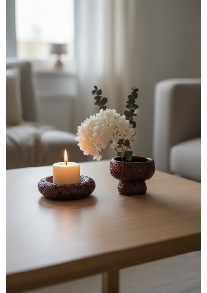 Krater Dokulu Bordo 2’li Dekoratif Obje Seti – 11,5 cm & 9,5 cm fiyatları