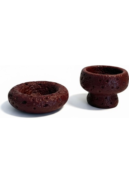 Krater Dokulu Bordo 2’li Dekoratif Obje Seti – 11,5 cm & 9,5 cm fırsatları