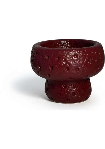 Krater Dokulu Bordo 2’li Dekoratif Obje Seti – 11,5 cm & 9,5 cm