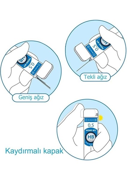 Mono-Wx Profesyonel Uç 0,5mm 40UÇ/TÜP, 2b modelleri
