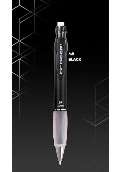 Deep Mek. Kursun Kalem 07MM Metalık Mr Sıyah indirimleri