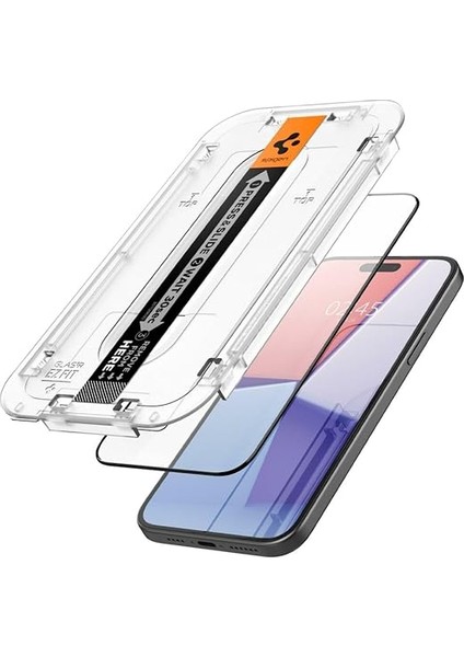 iPhone 15 Plus Cam Ekran Koruyucu Kolay Kurulum Tam Kaplayan Glas.tr Ez Fit Full Cover (1 Adet) Black - AGL06888 modelleri