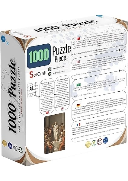 Craft 1000 Parça Puzzle Yunan Dönemi Sanat Eseri, Antik Felsefe Temalı Sokratik Diyaloglar fiyatları
