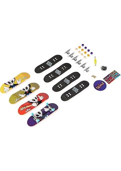 Deck, Ultra Deluxe 4'lü Parmak Kaykay Seti, Gerçeğe Uygun Kaykay Grafikleri – Koleksiyon, Inşa Etme ve Havalı Numaralar Için, 6 Yaşından Itibaren modelleri