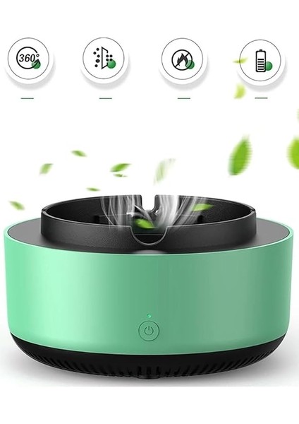 Kül Tablası Dumansız ve Kokuyu Hapseden Akıllı Kül Tablası, Akıllı Kokusuz Küllük, Duman Çekici Sigara Küllüğü Araç ve Kapalı Kullanımına Uygun indirimleri