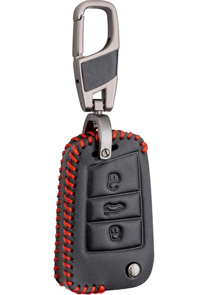 Deri Anahtar Kılıfı (Vw Golf 7, Polo ile Uyumlu)