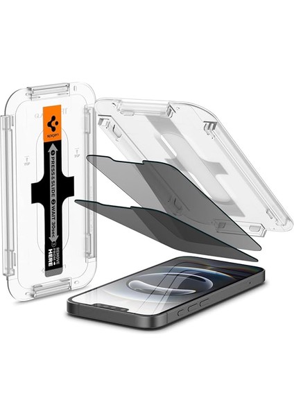 iPhone 14 / 13 / 16E / 13 Pro Hayalet Cam Ekran Koruyucu Kolay Kurulum Glas.tr Ez Fit Privacy Hd (2 Adet) - AGL03388