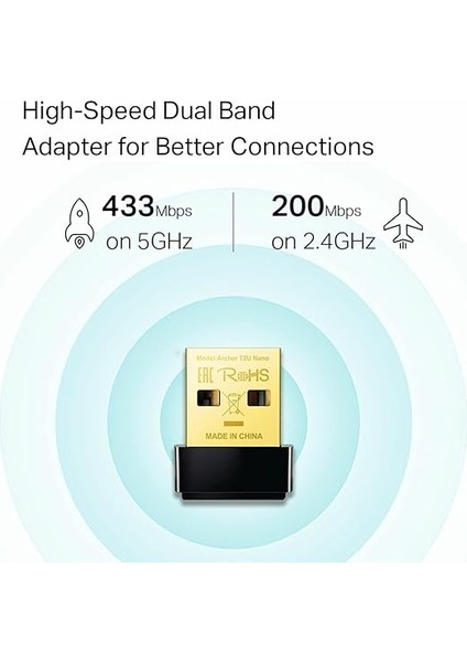 Archer T2U Nano, AC600 Nano Wireless USB Adaptör fiyatları