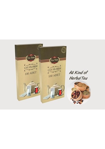 tea time çay kahve filtresi kağıt filtre l büyük boy (100'lü çay filtresi poşeti) modelleri