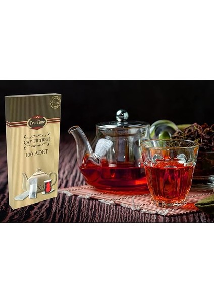 tea time çay kahve filtresi kağıt filtre l büyük boy (100'lü çay filtresi poşeti) indirimleri