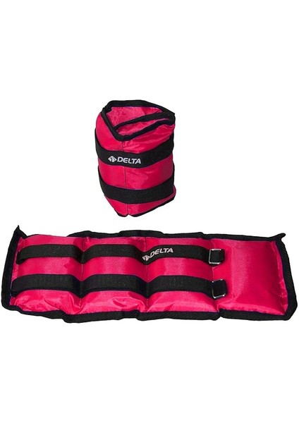 El Ayak Bilek Kas Güçlendirici Ağırlık Seti,2 x 2 Kg,fuşya