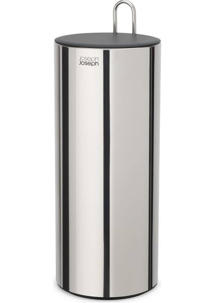 Joseph Easystore Luxe Paslanmaz Çelik Gizli Tuvalet Kağıdı Tutacağı, Kapaklı Stand, 3 Ruloya Kadar Hods