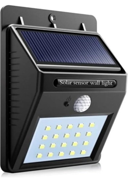 Led'li Sensörlü Solar Bahçe Balkon Duvar Lambası