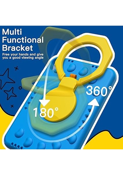 Çocuk Kılıf Için iPad (A16) 11./10. Nesil (2025/2022) ile 360 Derece Dönebilen Saplı Stand, Darbeye Dayanıklı Hafif Tablet Kapağı ile Pencil Tutucu (Mavi) modelleri