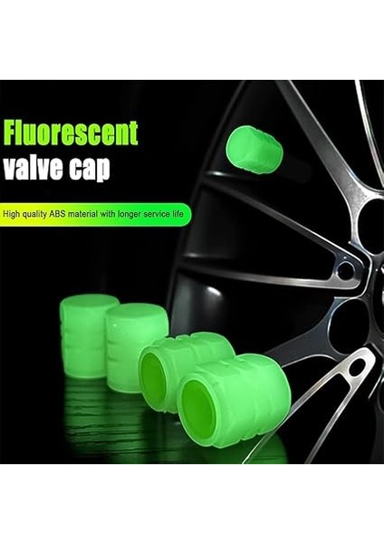 12 Adet Floresan Karanlıkta Parlayan Oto Araba Sibop Kapağı Tüm Araçlara Uyumlu Fosforlu 3 Farklı Renk Mavi Kırmızı Yeşil Toz Geçirmez Motorsiklet Suv Kamyon Supap Kapağı Oto Aksesuarları modelleri