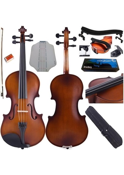 Tam Boy Mat Keman - Vol 001-4/4 Yetişkin Kemanı Ful Set