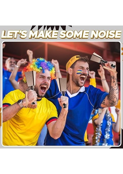 "saplı Metal Cowbells - (1 Paket) Spor Etkinlikleri, Futbol Oyunları, Okul Ruhu, Mitingler ve Kutlamalar Için Yüksek Sesle Tezahürat Gürültü Yapıcılar - Bakır Çelik Vurmalı Müzik Enstrümanı fırsatları