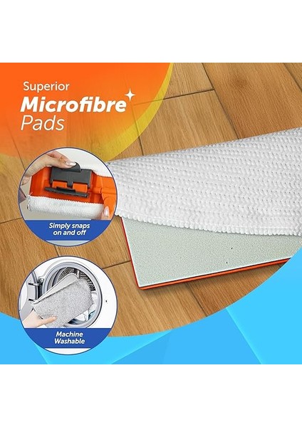 Famous + Düz Mop Yer Temizlik Sistemi, Islak ve Kuru Kullanım, 360 Döner Başlıklı Pratik Paspas indirimleri