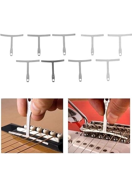 Evrensel Gitar Göstergesi Aleti, 9 Adet. Gitar Tamiri ve Bakımı Için Gitar Alttan Kesme Yarıçapı Göstergesi fırsatları