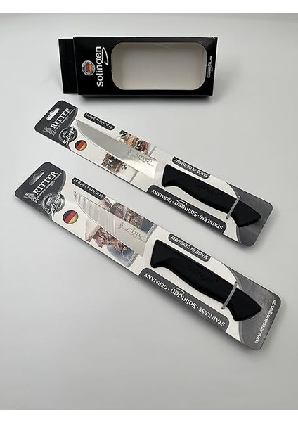 Solingen Profesyonel Kasap Bıçağı Seti, 25 cm ve 28 Cm, Paslanmaz Çelik, Ergonomik Sap, 2'li Set fiyatları