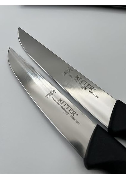 Solingen Profesyonel Kasap Bıçağı Seti, 25 cm ve 28 Cm, Paslanmaz Çelik, Ergonomik Sap, 2'li Set modelleri