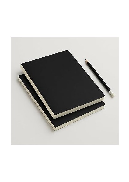 Tanıtım Özel Tasarım Siyah Kraft Kapaklı A4 Defter - 180 Derece Açılabilir, Sırtı DIKIŞLI,%100 El Işçiliği, Ofis, Okul, Günlük Kullanım Için Ideal Defter (Çizgisiz) fırsatları