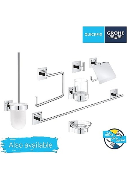 Start Cube Quickfix Köşe Duş Rafı | Duş / Banyo Aksesuarları | Krom | 41106000 indirimleri