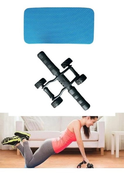 4 Tekerlekli Ab Wheel Mekik Aleti – Diz Matı Dahil Karın Kası ve Core Egzersiz Aleti CKS-452 fiyatları