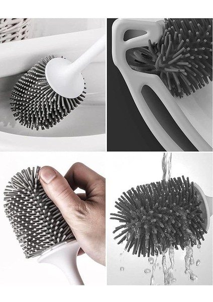 Wc Tuvalet Banyo Fırçası Klozet Fırçası Kare Siyah indirimleri