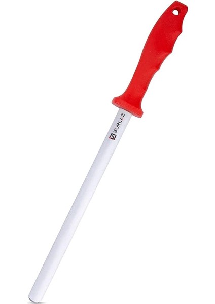 Bıçak Bileyici Yassı Masat Kırmızı 22 cm