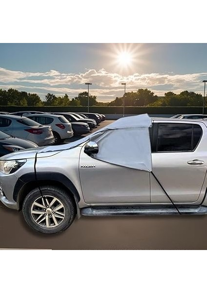 Branda Araba Güneşlik Araç Buz Kar Güneş Koruyucu Yarım Branda (Büyük Boy) modelleri