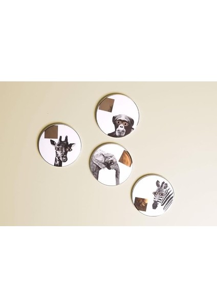 Wild Life 4lü Bardak Altlığı 10CM